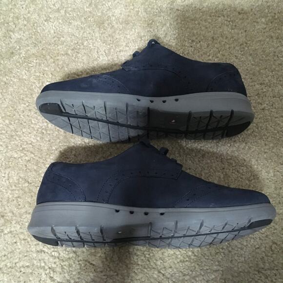 Clarks Atrisan Unstructured Blue Suede Oxford Lace Up Shoes Woman’s 8 - Picture 10 of 11